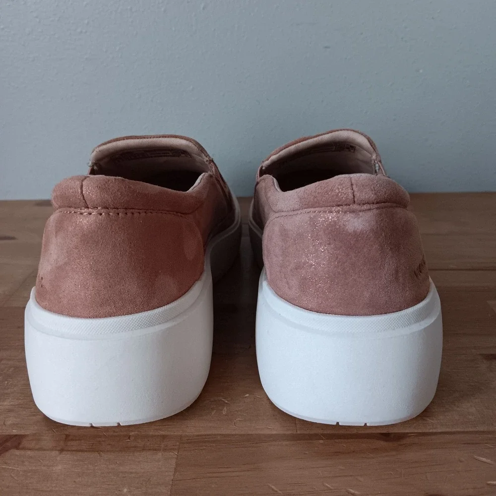 Vionic Kearny Slip On Sneakers Womens 6 Pink Suede Good Platform Shimmer - Picture 9 of 11